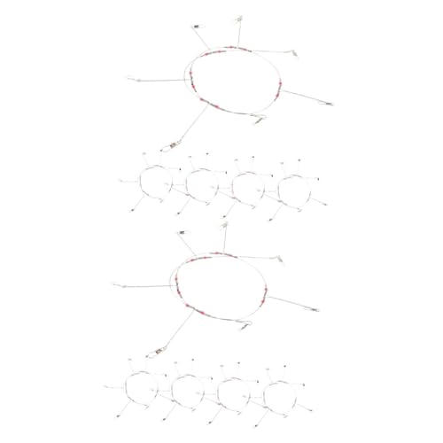 GALPADA 2 Sets Fishing Tackle Set Versatile Tackle Rigs Sea Fishing Hook Rigs Wire Leaders