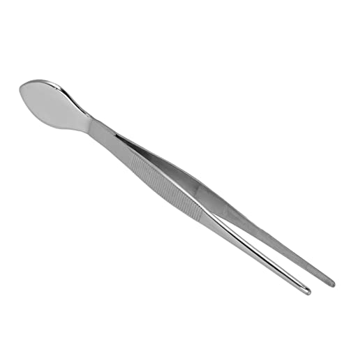 Tweezer For Plants Stainless Steel Serrated Tip Spatula Gardening Straight Bonsai Tweezers Scraper For Loosening Soil Gardening Moss Pruning