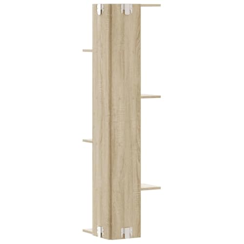 Étagère d'angle murale gain de place meuble rangement vertical 140cm - 8