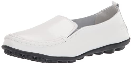 Mocassins confortables anti-fatigue chaussures de marche plates en cuir souple