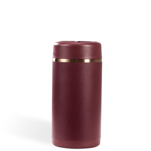 Image of HydroJug Slim Can Cooler 12 oz, Stainless Steel Can Holder, Merlot