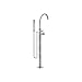 Dornbracht Tara.Logic Free standing tub spout, Platinum matte Finish
