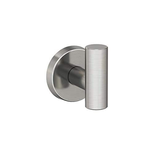Image of Amerock Arrondi Single Prong Stainless Steel Wall-Mounted Hook