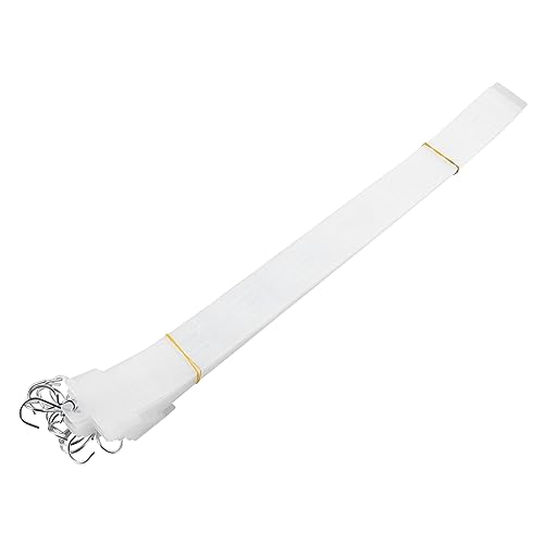 CIYODO 20pcs Hanging Strip Display Clip Hanging Display Strip Wall Hanging Hooks Merchandise Strip Retail Display Hanger Plastic Merchandise Strap Plastic Display Strip White