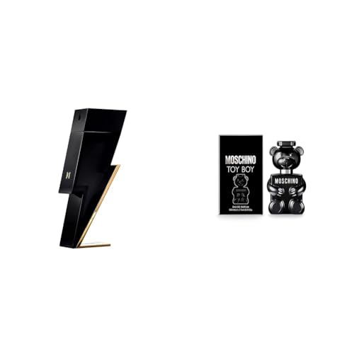 Carolina Herrera Bad Boy Fragrance For Men – Seductive, Masculine Scent & MOSCHINO Toy Boy Eau De Parfume Spray for Men, 3.4 Ounce