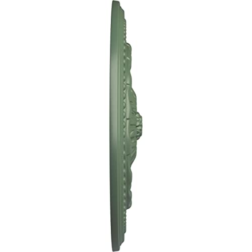 Image of 15 3 /4 inchOD x 1 7 /8 inchP Chester Ceiling Medallion (Fits Canopies up to 2 1 /4 inch), Hand-Painted Athenian Green