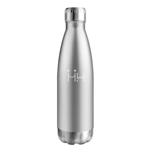 Botella Termica 500ml, Cantimplora Acero Inoxidable Reutilizable con Doble Pared, Garrafa Termica sin BPA, Cantimplora Termica para Niños, Adultos, Escuela, Oficina, Viajes, Deporte, Yoga, Senderismo