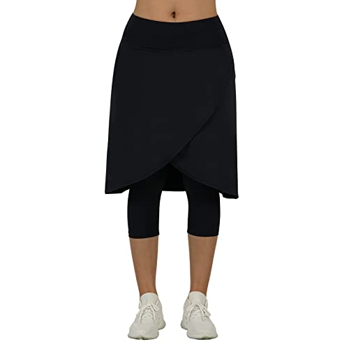 Image of ANIVIVO Skirted Legging for Women, Yoga Legging with Skirts &Women Tennis Leggings Clothes Pockets