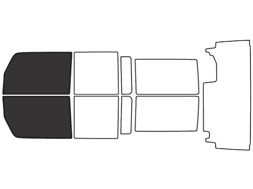 Rvinyl Window Tint Kit Compatible with Jeep Wrangler 2011-2018 (4 Door, Jk) - Front Precut Kit - 20%