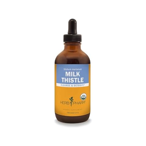 Herb Pharm Milk Thistle Seed Extract for Liver Function Support - 4 Ounce (DMILK04) Cover