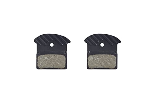 SHIMANO Unisex Bpj05arf J05A RF disc pads and spring alloy back with cooling fins resin, Black, Multi-coloured