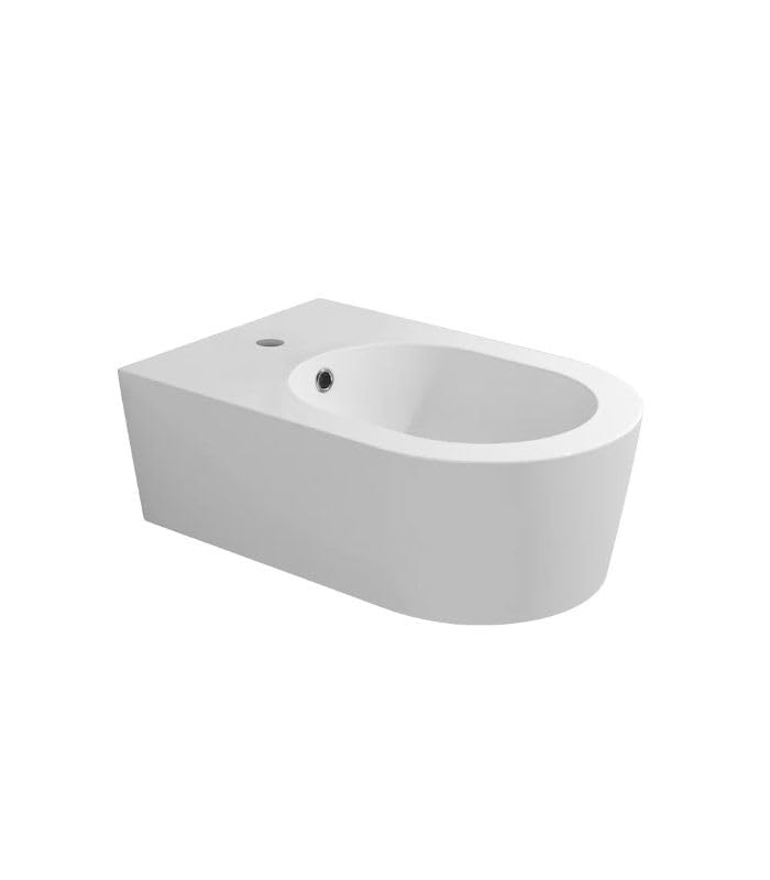 Flaminia, bidet sospeso monoforo, link art.5051/b, finitura bianco.