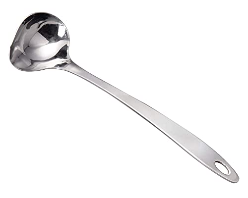 Mestoli Per Sugo Con Beccuccio - Acciaio Inox 18/10, 19 Cm, Confezione Da 2, Per Salse E Condimenti - Foto 4