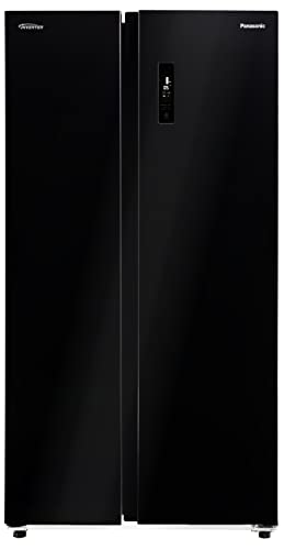 Panasonic 592 L Wifi Inverter Frost-Free Side by Side Refrigerator (NR-BS62MKX1, Black, Stainless Steel Finish)