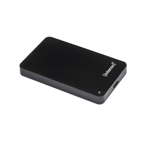 Intenso 2,5'' Portable Hard Drive 500 GB Externe Festplatte USB 3.2 Gen 1x1 – Schneller Speicher im kompakten Design, 2,5 Zoll, 5400 U/min, 8 MB Cache, Plug & Play, Certified refurbished, schwarz