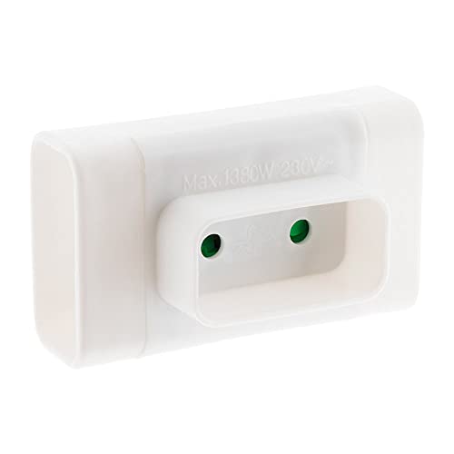 Multiprise Triplite 6A latérale - Blanc - Zenitech