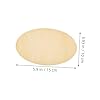 Gogogmee 15pcs DIY Basswood Oval Plaques Unfinished Wood Discs for Crafts School Party Supplies Boys and Girls Art Projects #1