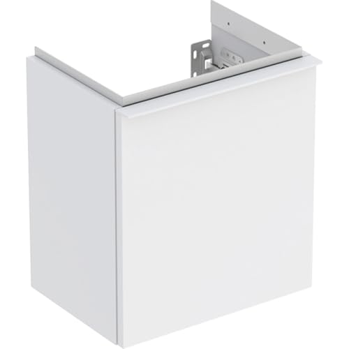 Geberit iCon Unterschrank für Handwaschbecken, 1 Tür rechts, 37x41,5x27,9 cm, 502300, 502.300.01.3, Farbe: Front/Korpus: weiß/lackiert matt, Griff: weiß/pulverbeschichtet matt