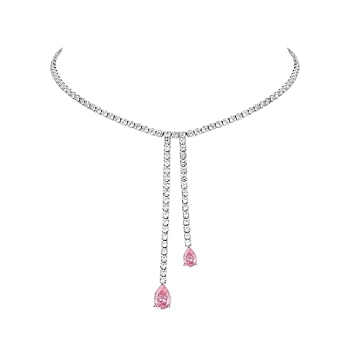 Collier étincelant chaîne clavicule ajustable pour femme sans irritation