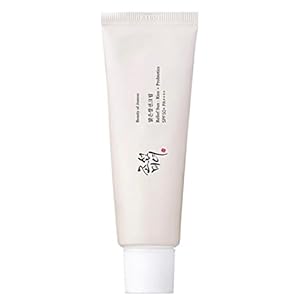 Beauty of Joseon Rice Probiotics Sunscreen Spf 50+ Sunscreen avec extraits de riz.