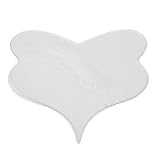 2026 Transparenter Brust-Falten-Aufkleber weichem Silikon waschbar mehrfach wiederverwendbar für eine glatte Hautoptik (Clear, One Size)