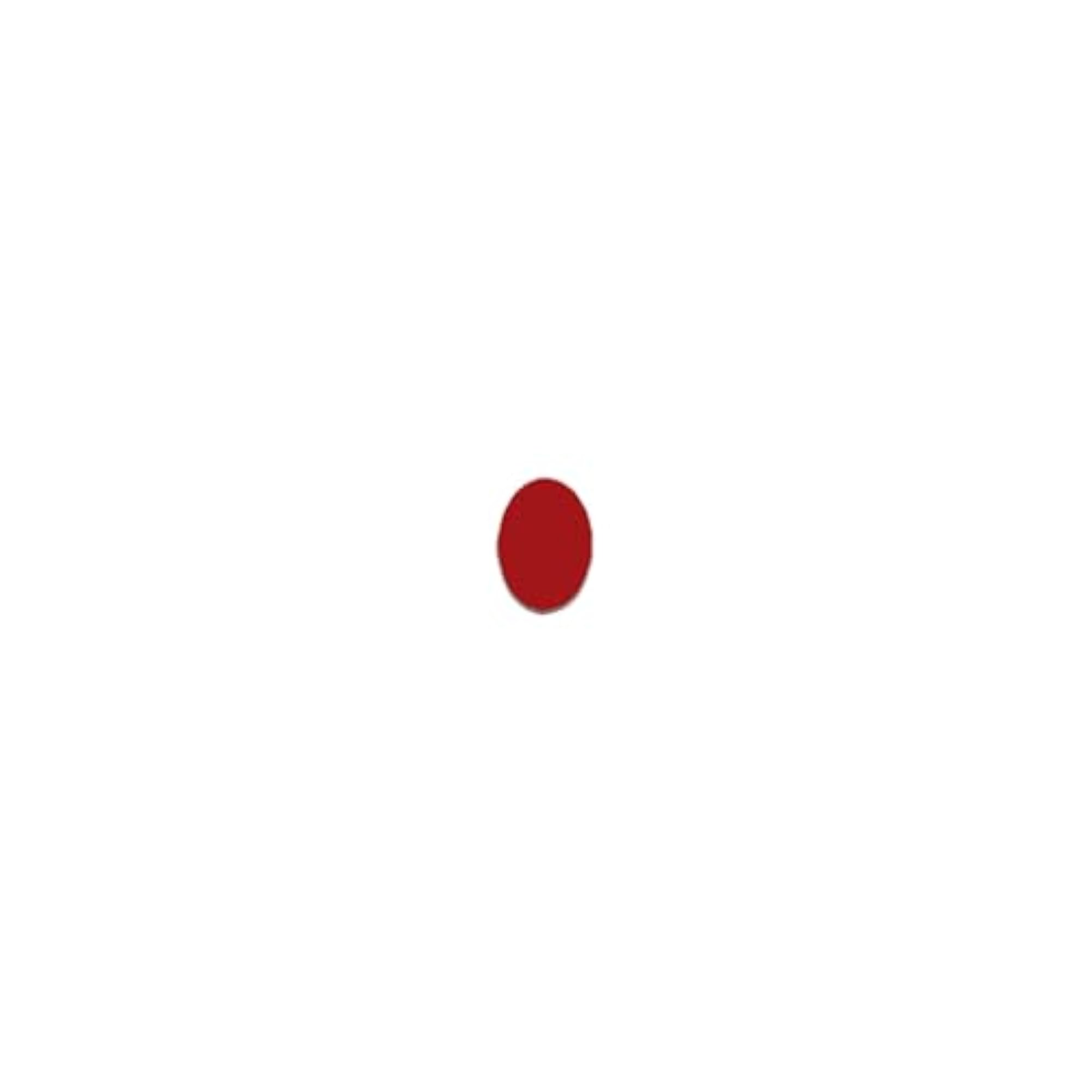 Oval Red Bindi (9mm) for Women