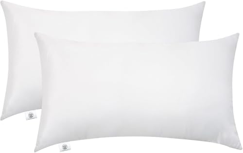 Makimoo Kopfkissen 2er Set 30 x 50 cm, Kissen für Bett und Dekokissen, Polyester Innenkissen...