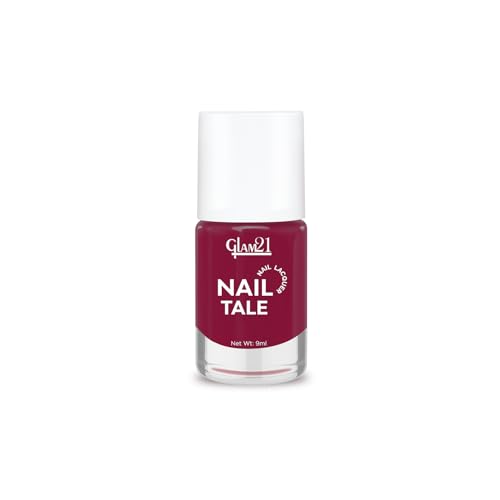 Image of Glam21 Nail Tale Nail Polish | Glossy Gel Finish | Rich Pigmentation | Chip Free | Quick Drying Formula | Long Lasting Nail Polish for Women | 9ml | Shade-41