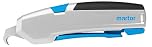 MARTOR Safety Knife with Blade retraction and Hooked Blade, SECUPRO 625, Professional Cutters, Aluminum, Right & Left Hander