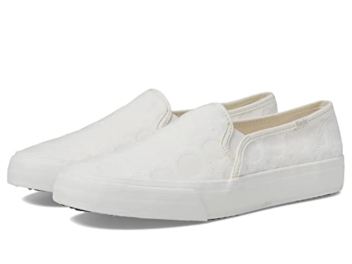 Image of Keds Womens Double Decker Canvas Slip On Sneakers Shoes Casual - Black