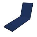 Iheqard Outdoor Chaise Lounge Cushions for Patio, 71"x22"x3" Lounge Chair Cushions, Waterproof Replacement Seat Cushions for Outdoor Furniture (Blue, 1 Pcs)