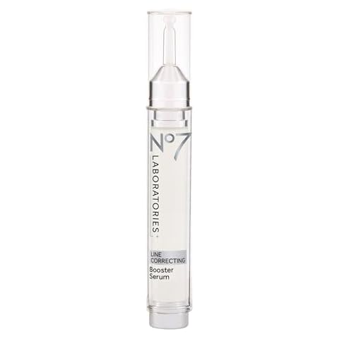 No7 Laboratories Line Correcting Booster Serum - Potent Collagen Peptide Serum for Fine Lines and Wrinkles - Moisturizing Formula for All Aging Skin Types (15 ml) Cover
