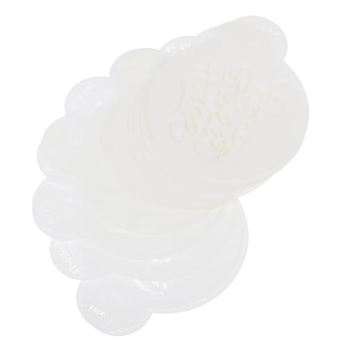 HOUDERCO Geburtstagsschablonen 20 Stück Kaffee Dekoration Kunststoffform für Latte Macchiato Kuchen Verzierung Wiederverwendbar Backzubehör für Kaffee Events