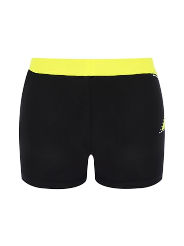 Hansber Kids Boys Color Block Gymnastics Shorts Stretchy High Waist Bottoms for Stage Performance2