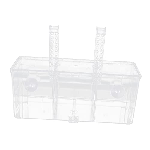 iplusmile 箱 インキュベーションボックス インキュベーター 植物 アクア フィーダ プール 魚の水族館 水槽フィルター 飼育者 水槽飼育ケース 水族館の分離容器 飼育容器 プラスチック 白い