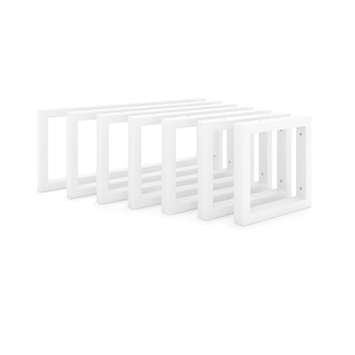 Console pour vasque à poser HEVVA en métal renforcé blanc