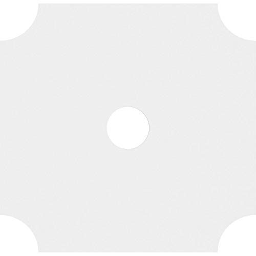 Image of Ekena Millwork CMP12LE-02000 Locke Architectural Grade PVC Contemporary Urethane Ceiling Medallions 12 inchOD x 2 inchID x 7 inchC x 1 inchP