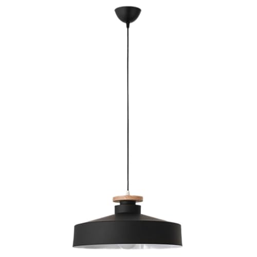 THAELY Lámpara De Techo para Cocina Casera Lámpara Colgante E27, Lámpara Colgante De Metal Y Madera Lámpara De Techo para Comedor, Dormitorio Junto A La Cama, Pasillo De Estilo Escandinavo