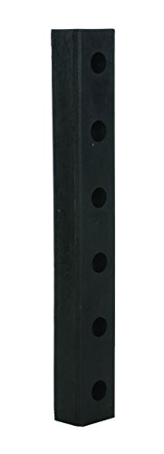 Vestil DBE-30-1 Hardened Molded Rubber Bumper 30 In. Length Black