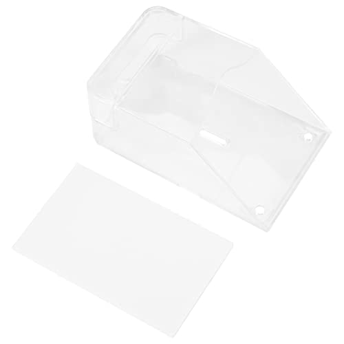 Bopfimer Impermeable Transparente Impermeable Cubierta de la Campana de la Puerta para Timbre InaláMbrico Timbre de la Campana de la Puerta Del Hogar Cover