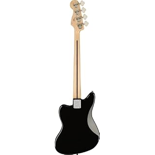 Squier Fender Affinity Series Jaguar Bass avec micro Humbucker, touche en érable, noir - Les Beatles, Paul McCartney, John Lennon, RIngo Starr, George Harrison Squier Fender Affinity Series Jaguar Bass avec micro Humbucker, touche en érable, noir – Image 2