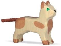 Holztiger Katze, klein, stehend