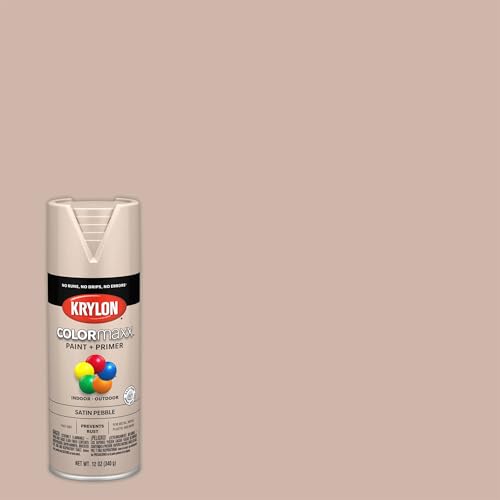 Image of Krylon K05572007 COLORmaxx, Pebble, Satin - 12 ounce