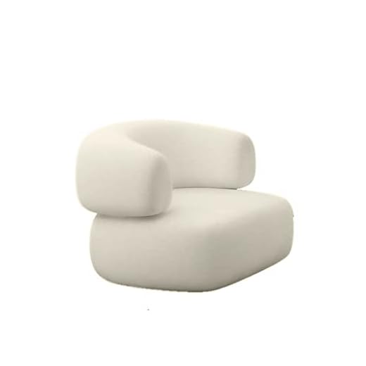 RUHONG Couch for Living Room Nordic Curved Sofa Modern Living Room Sofa Commercial Reception Lounge Area Leisure Sofa Indoor Negotiation Sofa Samll Sofa(Tech Cloth)