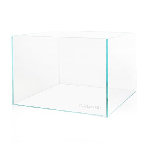Image of 24 Gallon Rimless Aquarium, Ultra Clear Low Iron Fish Tank | 8mm low iron glass, 23.6 x 15.7 x 15.7 in wide design for aquascaping, planted tanks, betta fish and shrimp