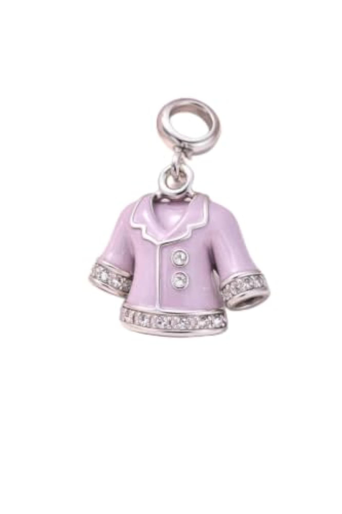 Women's 925 Sterling Silver Coat Charm, Fashionable Design