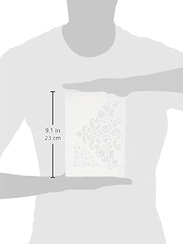 Efco Ornaments Stencil in 2 Designs, Plastic, Transparent, A5