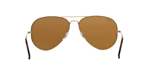 Image of Ray-Ban RB3025 Metal Aviator Sunglasses + Vision Group Accessories Bundle