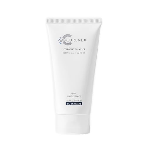 CURENEX Hydrating Cleanser – Advanced PDRN & Rose Extract Formula | Gentle Foaming Face Wash for Deep Cleansing, Hydration & Skin Barrier Support – 5.07 fl.oz