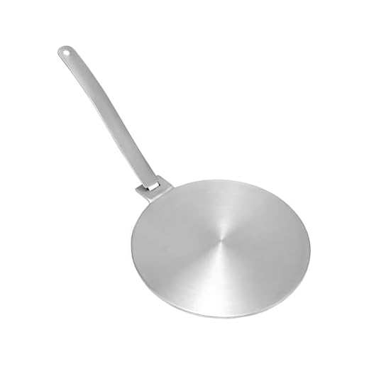QWORK® inductie adapterplaat, warmteverspreiderplaat inductiekookplaat, roestvrij staal, 20 cm, voor inductiekookplaat, gasfornuis
